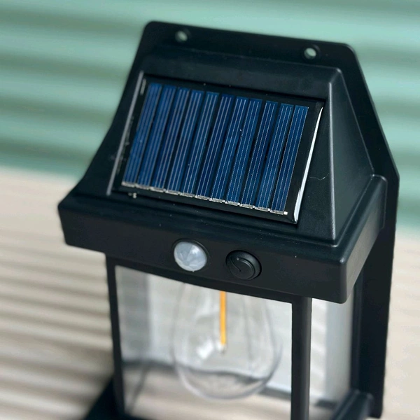 Solar Wall Lights / Lamp Outdoor, Wireless Dusk to Dawn Porch Lights Fixture, Solar Wall Lantern with 3 Modes & Motion Sensor, Waterproof Exterior Lighting with Clear Panel