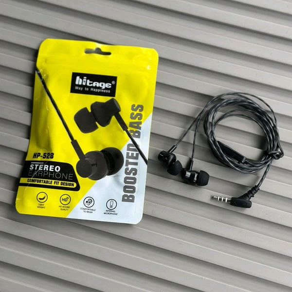 Buy 1 Get 2 Free Offer | Hitage HP-528 Wired Earphones with Mic