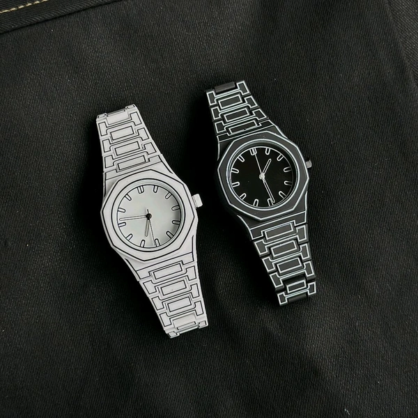 Arabic Aura Minimalist Watch for Men & Women – Ultra-Lightweight, Matte Finish, Analog Display, Dual Color Options - White