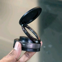 Mini Magnetic Phone Holder – 360° Rotating Vacuum Suction Bracket for Dashboard, Desk, Kitchen | Compact Design, One-Handed Use, Universal Compatibility