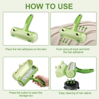 Pet Hair Remover Roller for Furniture, Sofa, and Beds – Reusable Self-Cleaning Brush with Dust Storage Box, No Battery Needed – Ideal for Cats & Dogs