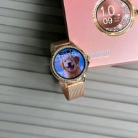 Wearfit HK Diamond Women's Smartwatch – Stylish Luxury Dial | BT Calling | Heart Rate | Dual Strap | Always-On Display | Waterproof