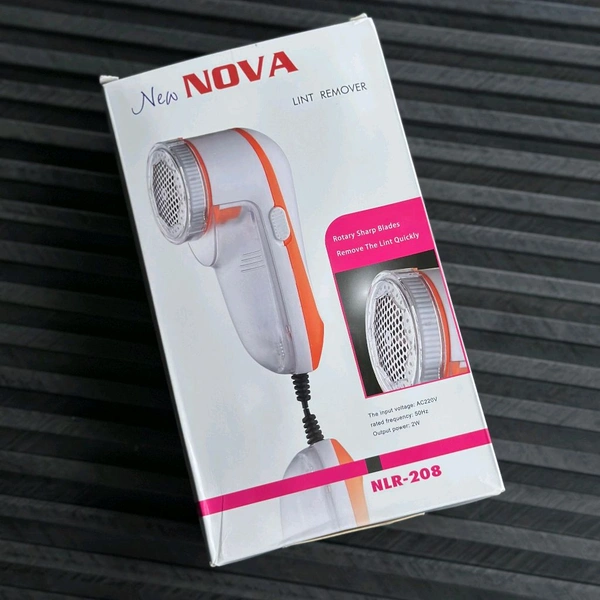 Nova NLR-208 Electric Lint Remover – Restore Clothes Instantly with Sharp Rotary Blades