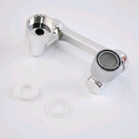 Chrome-Plated Universal Faucet Extension Splash-Proof Tap Nozzle with Dual Rotation & Adjustable Water Flow – Kitchen/Bathroom Sink Aerator Connector