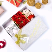 Gift Set Scented Rose Flowers Pack with Teddy