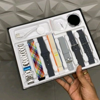 Active 2 Smartwatch – 7-in-1 Strap Combo with Wireless Charger | HD Display, Dual Bluetooth Calling, Fitness Tracker & Health Monitor - Silver