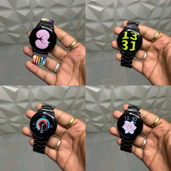 Active 2 Smartwatch – 7-in-1 Strap Combo with Wireless Charger | HD Display, Dual Bluetooth Calling, Fitness Tracker & Health Monitor - Silver