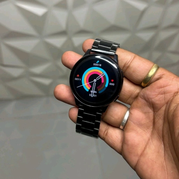 Active 2 Smartwatch – 7-in-1 Strap Combo with Wireless Charger | HD Display, Dual Bluetooth Calling, Fitness Tracker & Health Monitor - Black