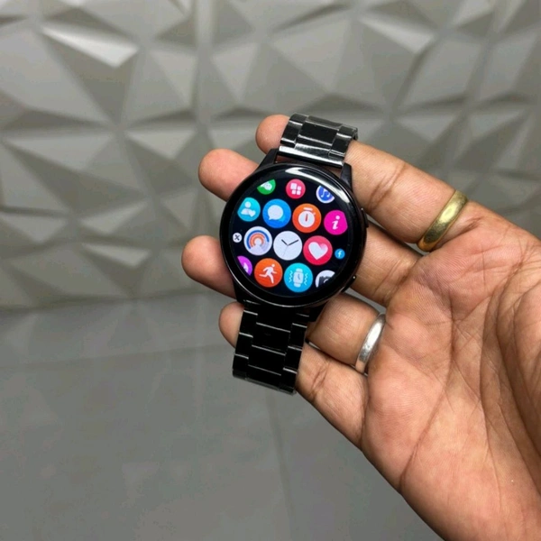 Active 2 Smartwatch – 7-in-1 Strap Combo with Wireless Charger | HD Display, Dual Bluetooth Calling, Fitness Tracker & Health Monitor - Black