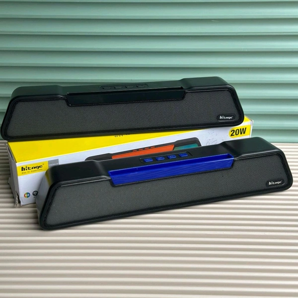 Hitage Majestic 20W Wireless Bluetooth Speaker with RGB Lights | TWS, USB, TF Card, BT 5.3 | 1800mAh Battery | 6H Playtime
 - 3 Months Cybzone Warranty