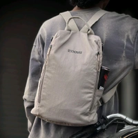 Minimalist Urban Backpack | Lightweight & Water-Resistant | Hidden Side Zipper | Unisex Design – BESCHERMEN - Gray