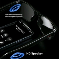 Smart Audio Glasses with Bluetooth | 8H Playtime | Touch Control | Built-in Mic | Black Frame + Premium Box Set