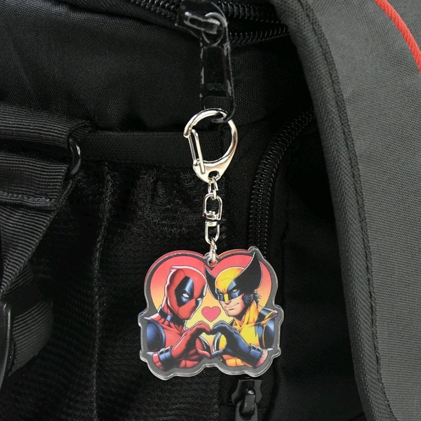 Acrylic Cartoon Character Keychain with Metal Clip – Funky Design for Backpack, Key Ring & Gifting Use