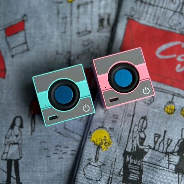 Mini Portable Square TidePlay Wireless Bluetooth Speaker Alloy Material HD Sound 5 W Bluetooth Speaker - Mix Color
