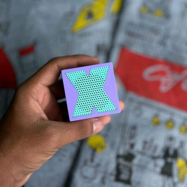 Mini Portable Square TidePlay Wireless Bluetooth Speaker Alloy Material HD Sound 5 W Bluetooth Speaker - Mix Color
