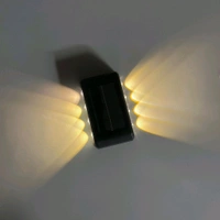 2-Pack Solar Wall Lights Outdoor | Waterproof Up & Down Beam | Auto ON/OFF | No Wiring Needed | For Garden, Porch, Yard & More