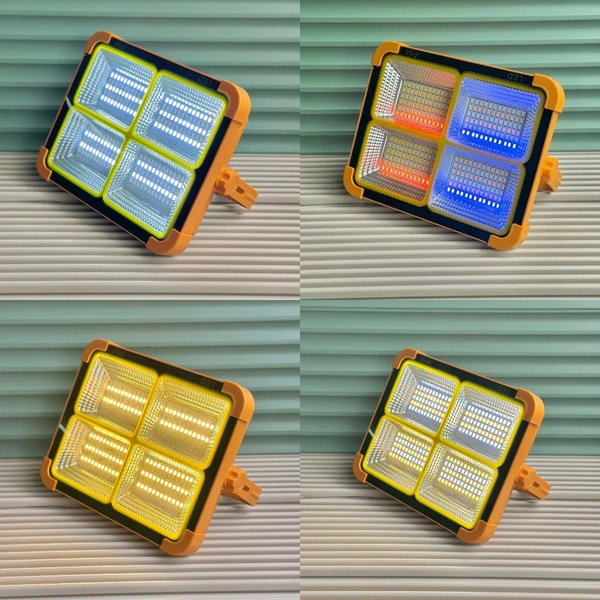 Solar LED Light with Built-in Panel | IP66 Waterproof Rechargeable Emergency Light | Outdoor Private Street Lamp – No Electricity Needed