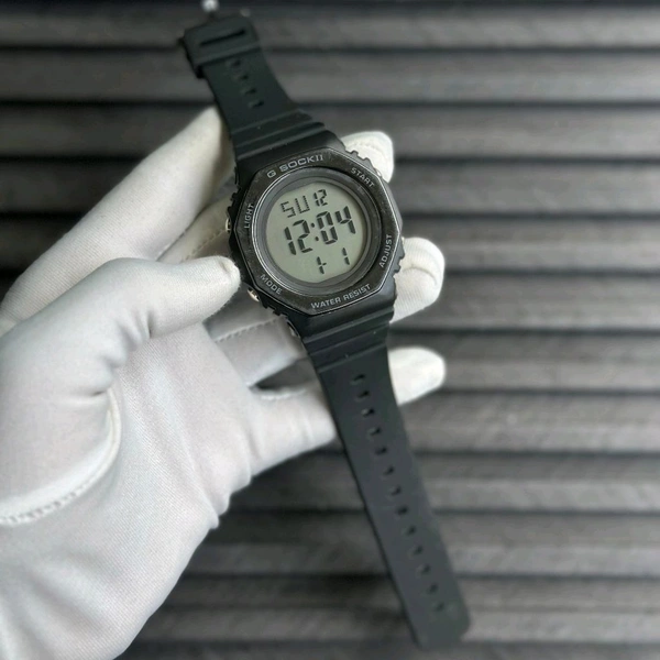 GSock Budget Digital Quartz Watch – Premium Style at a Budget Price - Black