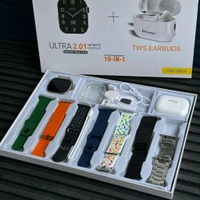 Hitage SW-2826 Ultra Smartwatch Combo (49mm, 2.01") – 7 Straps, Watch Protector, Fast Charger, Bluetooth Calling & Fitness Tracker