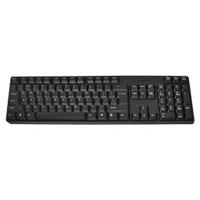 USB Keyboard 107 Keys & Mouse Set, Ergonomic Portable Keyboard & Mouse for Home Office, Plug and Play 