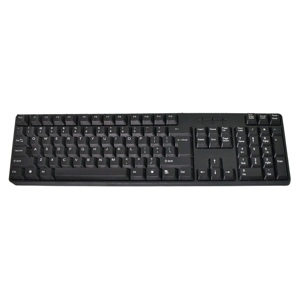 USB Keyboard 107 Keys & Mouse Set, Ergonomic Portable Keyboard & Mouse for Home Office, Plug and Play 