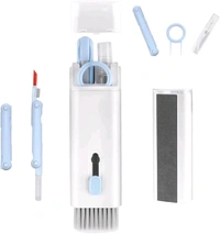 7 in 1 Electronic Cleaner kit, Cleaning Kit for Monitor Keyboard AirPods, Screen Dust Brush Including Soft Sweep, Swipe, AirPods Cleaner Pen, Key Puller and Spray Bottle