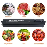 Vacuum Sealer Machine With 10 Pcs Bag, Automatic Hands-Free Air Sealing Machine, Smart 60Kpa Vacuum Sealer with Cutter Food Sealer for Food Preservation Convenient Storage Dry & Moist Food Modes (1 Set)