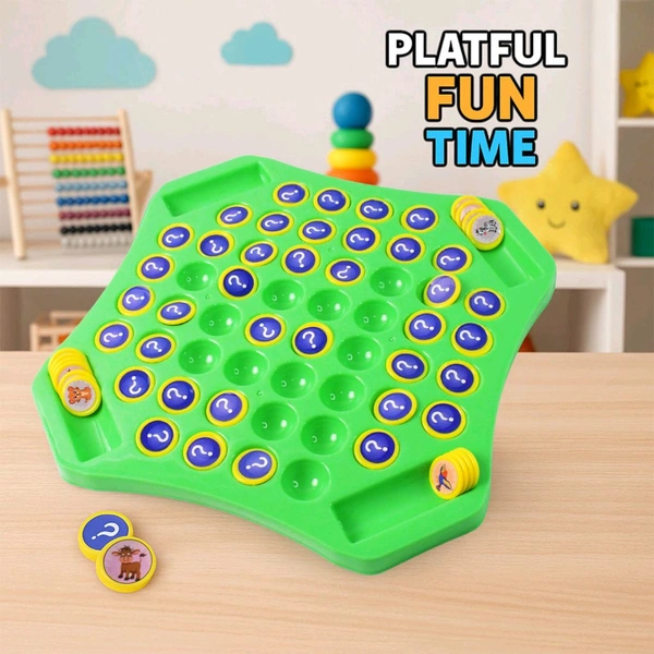 Flip & Match Educational Puzzle Game Toy with Pop Board, Stickers, and Tokens – Interactive Learning and Fun Memory Game for Kids (1 Set)