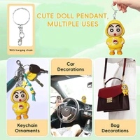 Face Changing Doll Key Holder Cartoon Character Keychain for Men Gifts Dolls 1 Face Changing Doll Toy with Keyring