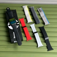 Microwear 007 Pro Smartwatch With Dual Dual Strap | NFC | Wireless Charging | 500+ Watch Faces | 1.92" HD Display - Black