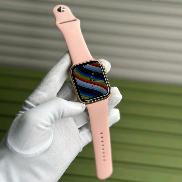 Microwear 007 Pro Smartwatch With Dual Dual Strap | NFC | Wireless Charging | 500+ Watch Faces | 1.92" HD Display - Pink