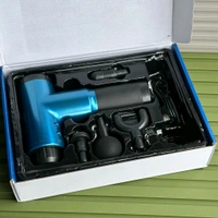 Massage Gun Physio Gun Portable 6 Speed Muscle Sports Deep Tissue Vibration Percution Therapy with 4 Head With 2000 Mah Battery