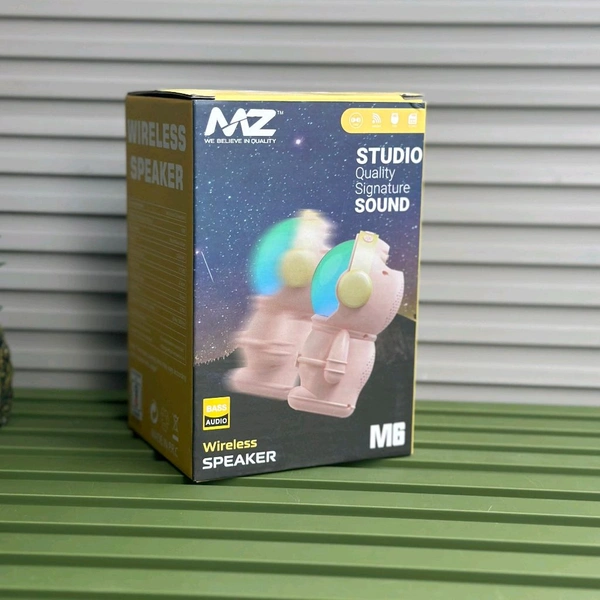 MZ M6 Portable Bluetooth Speaker Dynamic Thunder Signature Sound 1200mAh Battery 6.8 W Bluetooth Speaker  - Pink