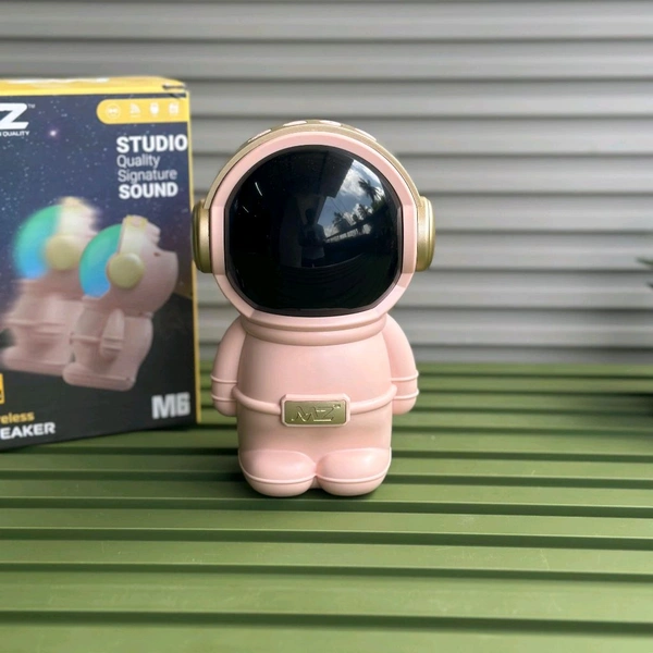 MZ M6 Portable Bluetooth Speaker Dynamic Thunder Signature Sound 1200mAh Battery 6.8 W Bluetooth Speaker  - Pink