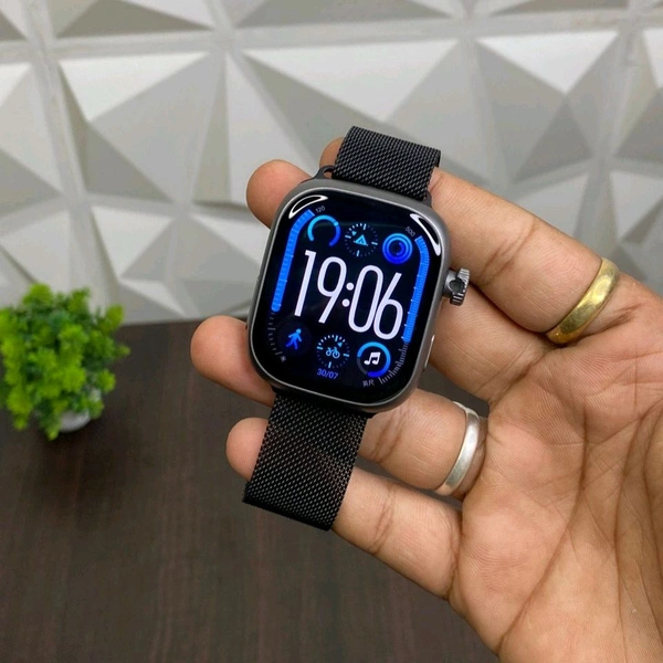Howear HW S10 SIM Call AMOLED Smartwatch – 8GB RAM + 128GB Storage | Dual Camera | AI Voice Assistant | Mini Smartphone on Wrist - Black