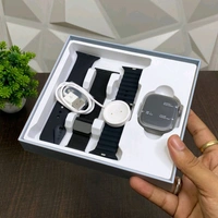 Howear HW S10 SIM Call AMOLED Smartwatch – 8GB RAM + 128GB Storage | Dual Camera | AI Voice Assistant | Mini Smartphone on Wrist - Black