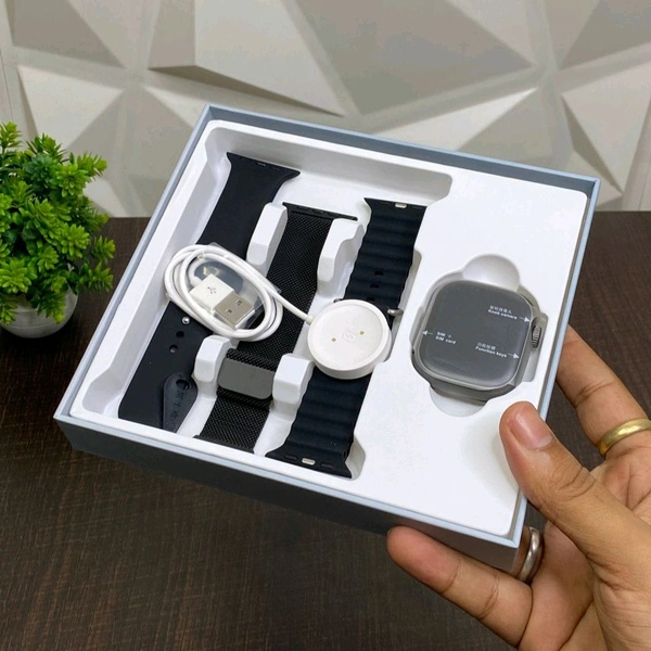 Howear HW S10 SIM Call AMOLED Smartwatch – 8GB RAM + 128GB Storage | Dual Camera | AI Voice Assistant | Mini Smartphone on Wrist - Black