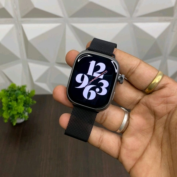 Howear HW S10 SIM Call AMOLED Smartwatch – 8GB RAM + 128GB Storage | Dual Camera | AI Voice Assistant | Mini Smartphone on Wrist - Black