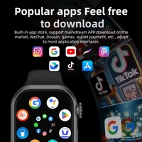 Howear HW S10 SIM Call AMOLED Smartwatch – 8GB RAM + 128GB Storage | Dual Camera | AI Voice Assistant | Mini Smartphone on Wrist - Black