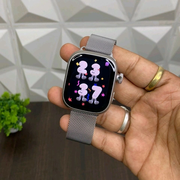 Howear HW S10 SIM Call AMOLED Smartwatch – 8GB RAM + 128GB Storage | Dual Camera | AI Voice Assistant | Mini Smartphone on Wrist - Silver