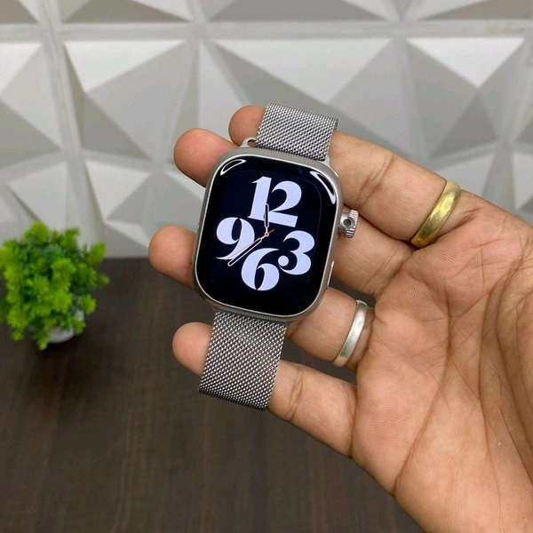 Howear HW S10 SIM Call AMOLED Smartwatch – 8GB RAM + 128GB Storage | Dual Camera | AI Voice Assistant | Mini Smartphone on Wrist - Silver