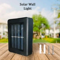 2 Solar Wall Lights Small Fence Lights Solar Powered Up Down LED Porch Light Garden Lights Outdoor Solar Landscape Lights Waterproof Light