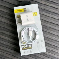 Hitage Hustler PD27W Quick Charger | 27W PD Fast Charging | Type-C to Lightning Cable Included - 6 Months Warranty