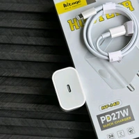 Hitage Hustler PD27W Quick Charger | 27W PD Fast Charging | Type-C to Lightning Cable Included - 6 Months Warranty