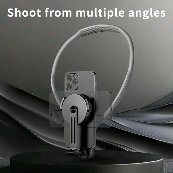 Hands-Free Mobile Phone Neck Bracket | 360° Adjustable Holder for Watching & Gaming