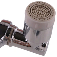 Flexible Faucet Splash Head Extender Aerator, Universal Splash Filter Faucet Sprayer with 2 Modes Outlet Modes, Tap Extension Attachment Replaceable Aerato for Bathroom ABS Material