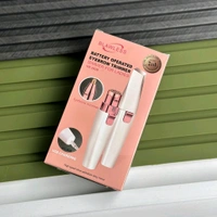 Blawless 2-in-1 Battery Operated Eyebrow & Facial Hair Trimmer | USB Rechargeable Shaver for Ladies (HX-202B)