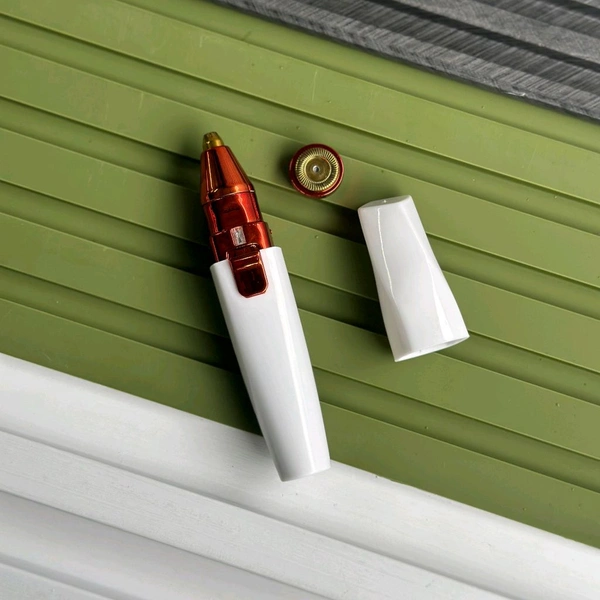 Blawless 2-in-1 Battery Operated Eyebrow & Facial Hair Trimmer | USB Rechargeable Shaver for Ladies (HX-202B)