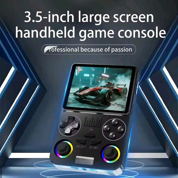 J36 Ultra Handheld Gaming Console | Retro Portable Game Player | Online Multiplayer Support With RGB Light  - (Multicolour)