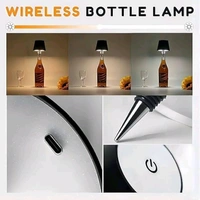 Creative Bottle Stopper LED Lamp Shade – Wine Bottle Decoration Night Light